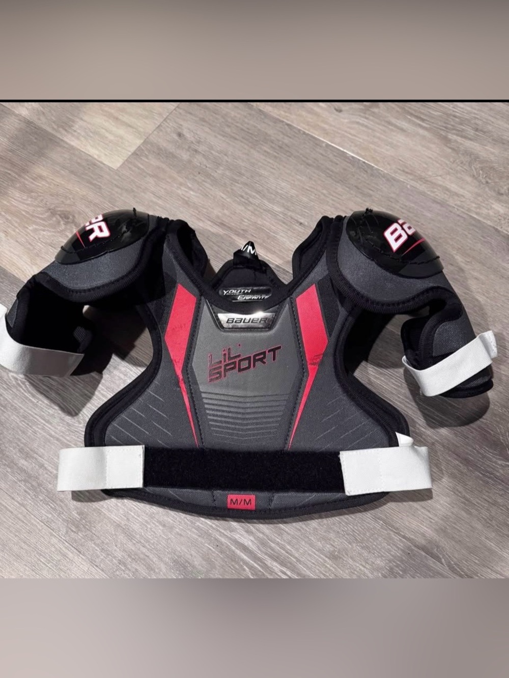 Bauer Lil Sport Youth Hockey Shoulder Pads Medium youth Ice Hockey Players